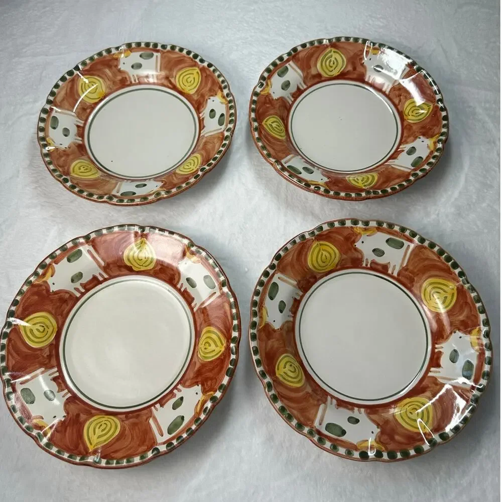 Vietri‎ Solimene Pasta/Salad Small Serving Bowl Red Cow Bull 9